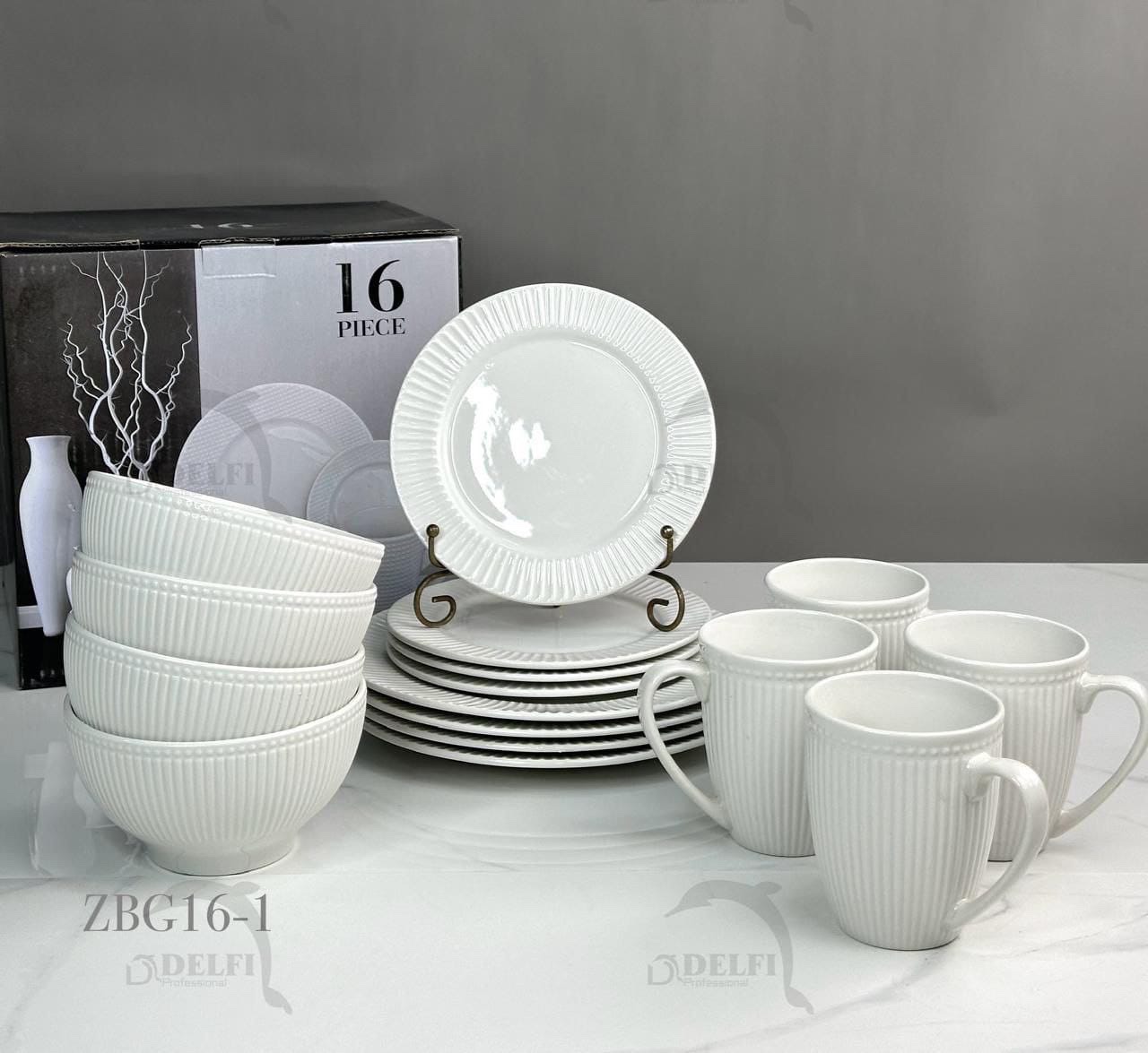 Столовый сервиз 16 предметов “Ribbed Classic” на 4 персоны